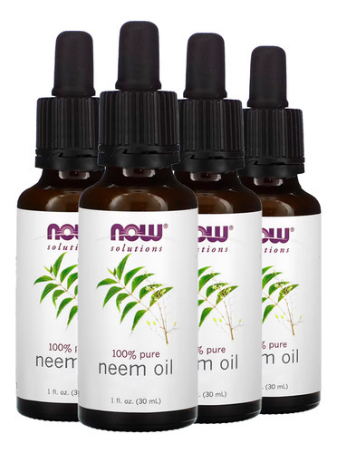 Óleo De Neem Now Foods 100% Pure 30ml Importado 4un