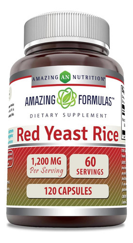 Fórmulas Incríveis De Arroz Com Fermento Vermelho 1200 Mg Po