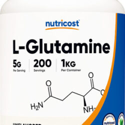 Suplemento Nutricost L-glutamina Em Pó 1 Kg Sem Sabor