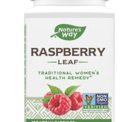 Folhas De Framboesa Vermelha Natures Way, 900 Mg Por Porção