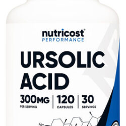 Suplemento Nutricost Ácido Ursólico 300mg 120 Cápsulas