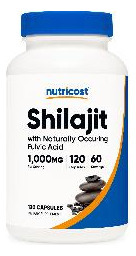 Cápsulas De Extrato De Shilajit Nutricost 1.000 Mg 120 Cápsu - Imagem 2