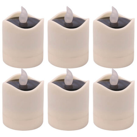 6 Peças De Luz De Vela De Halloween, Decoração Externa, Led - Imagem 4