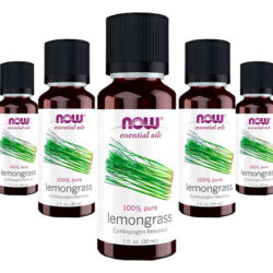 Óleo De Capim Limão 30ml Now Foods Lemongrass Oil Puro 5un