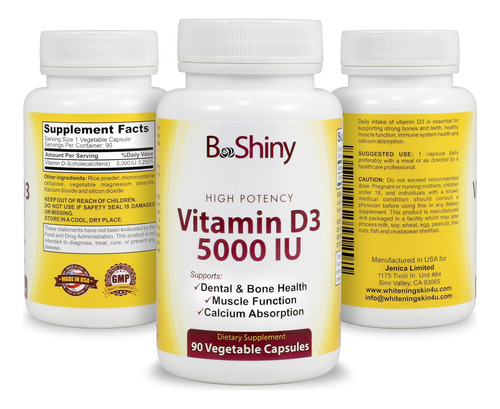Beshiny Vitamin Diu De Alta Potência 90 Cápsulas Vegetariana - Imagem 4