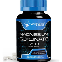 Cápsulas De Glicinato De Magnésio - 750 Mg | Contagem 120, S