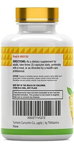 Cápsulas De Curcumina E Cúrcuma Com Pimenta Preta | 1500 Mg - Imagem 6