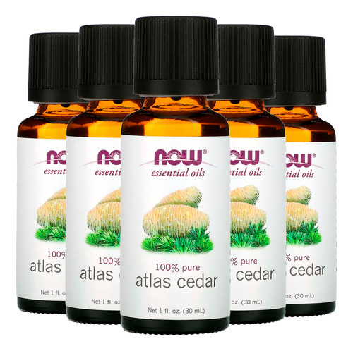 Óleo De Cedro Atlas Now Foods 30ml Puro Importado 5un