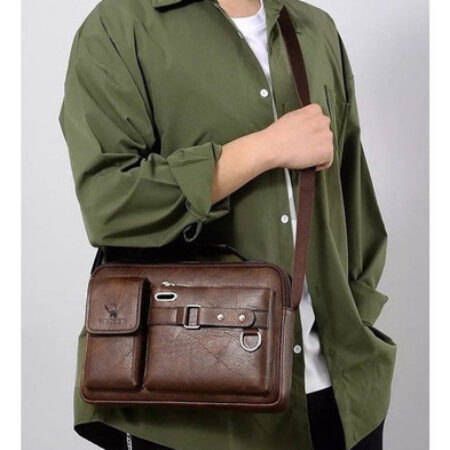 Bolsa Executiva Masculina Em Couro Pu 2023 - Imagem 19