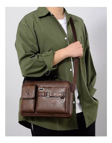 Bolsa Executiva Masculina Em Couro Pu 2023 - Imagem 19