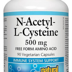Fatores Naturais N-acetil-l-cisteína 500 Mg, Suporte Antioxi