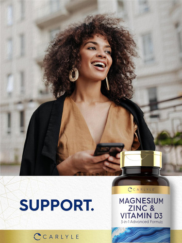 Carlyle Magnésio Zinco E Vitamina D3 | 90 Cápsulas | Fórmula - Imagem 6
