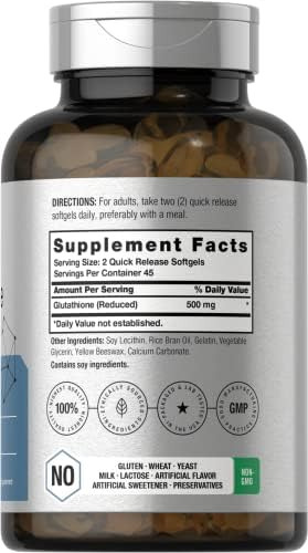 Cápsulas Gelatinosas De Glutationa Lipossomal Horbaach 500mg