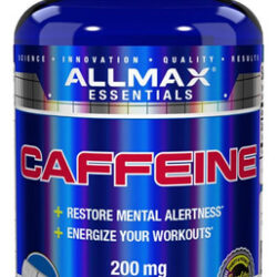 Allmax Nutrition Caffeine Pills, Energia Sustentada E Pré -t