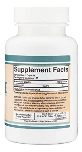 Suplemento De Berberina 500mg, 60 Cápsulas (testado Por Ter - Imagem 2