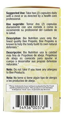 Própolis De Abelha Bio Nutrition, Cápsulas De Suplemento De - Imagem 4