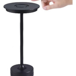 Candeeiro De Mesa Sem Fio Recarregável Led Metal Usb