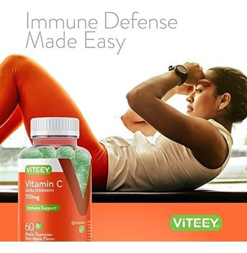 Vitamina C Viteey 700mg 60 Gomitas - Imagem 6
