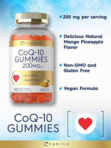 Gomas Carlyle Coq10 200 Mg | 140 Contagem | Sabor Manga Nat - Imagem 3