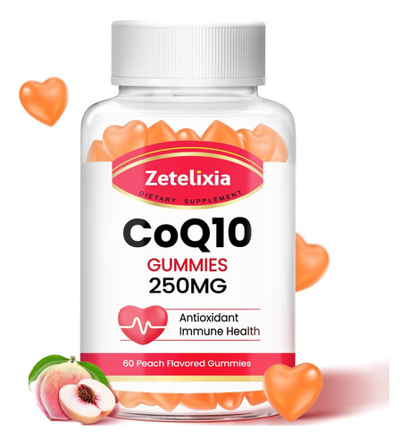 Zetelixia Coq10 Gummies, 5x Melhor Absorção Coenzima Q10 Par