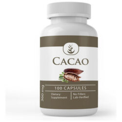Suplemento De Ingredientes Originais Puros De Cacau 100 Cáps