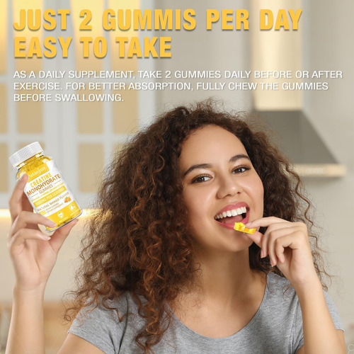 Putaojun Creatina Monohidratada Com Vitamina D3 E B12 | Goma - Imagem 6