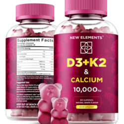 Ui De Gomas De Vitamina D3 K2 Com Cálcio 100mg - Vit D3 Par
