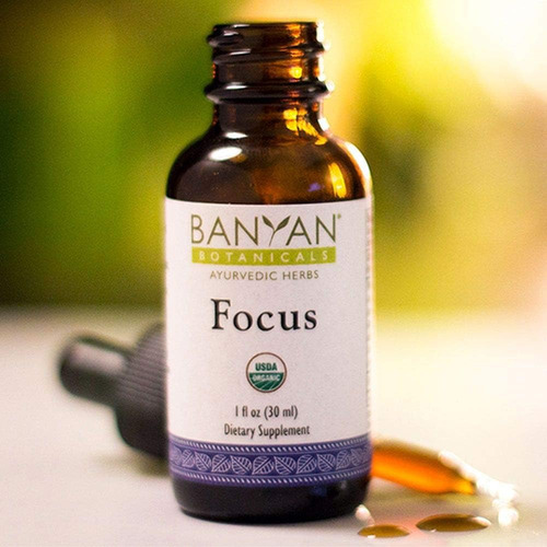 Extrato Líquido De Foco Orgânico De Banyan Botanicals, Fórmu - Imagem 3