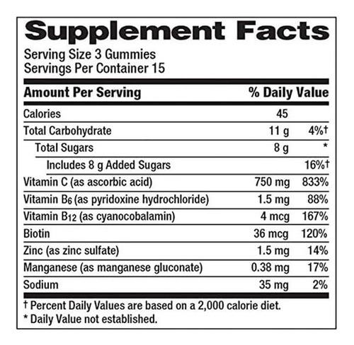 Vitamina C Emergen-c 750 Mg 45 Gomitas/mirtilo - Imagem 10