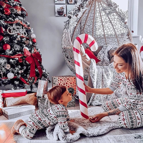 Brinquedo De Cana Inflável De Papai Noel De 6 Peças - Imagem 6