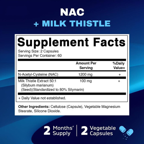 Suplemento Vitamatic Nac N-acetil-l-cisteína (nac) Com Extra - Imagem 2