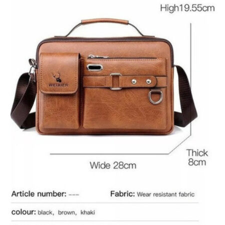 Bolsa Executiva Masculina Em Couro Pu 2023 - Imagem 15