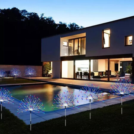 4 Peças De Fogos De Artifício Com Luzes Solares Para Decoraç — foto 5 4 Peças De Fogos De Artifício Com Luzes Solares Para Decoraç — foto 5