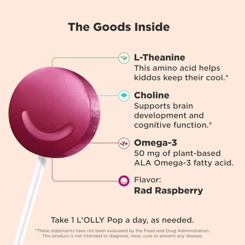 Olly Mellow Buddies Lolly Pops, Omega-3 Ala, L-teanina, Co - Imagem 2