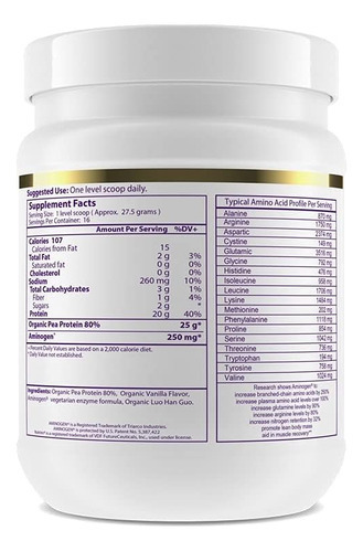 Proteína De Ervilha Orgânica Em Pó Paradise Herbs, Orgânica,