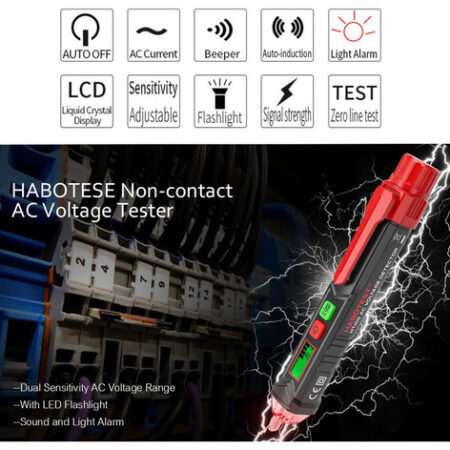 Caneta Detector De Tensão 12v-1000v Soa Alarme Habotest - Imagem 2