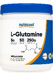 Suplemento Nutricost L-glutamina Em Pó 250g Vegano - Imagem 2