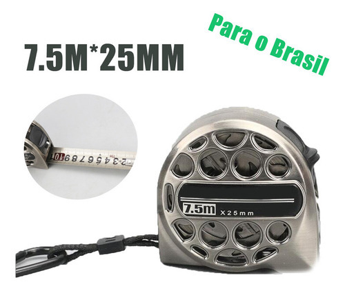 Fita Métrica Deaço Inoxidável Anticorrosão À Prova D"água. - Imagem 2