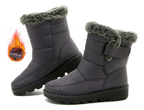Botas De Neve Impermeáveis Femininas De Inverno - Imagem 17