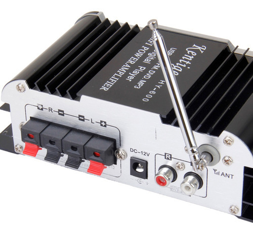 Amplificador De Potência De Microfone Dc12v Usb/mp3/fm - Imagem 6