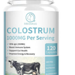 Cápsulas De Colostro Bovino 1000mg-suplemento De Lactoferrin