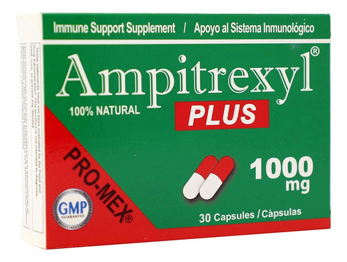 Ampitrexyl Plus, 100% Natural, Antioxidante, 30 Cápsulas, 10