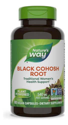 Natures Way Black Cohosh Root, Suporte Tradicional Para A Sa