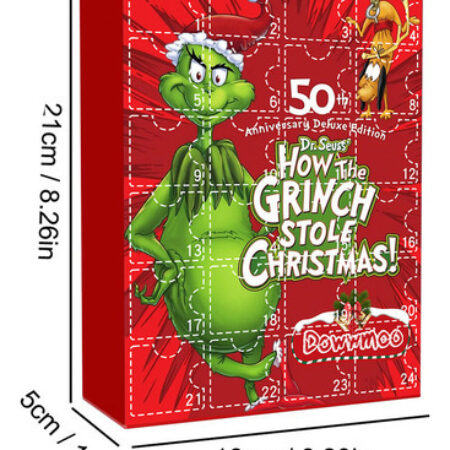 Brinquedo De Boneco Grinch De Natal Com Calendário De Contag - Imagem 2
