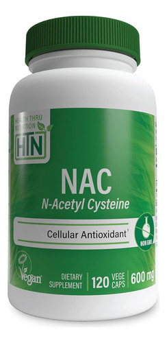 Health Thru Nutrition Nac N-acetil-cisteína 600mg 120 Cápsul