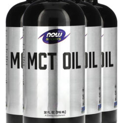 Óleo De Mct Now Foods 946 Ml Puro Importado 4un