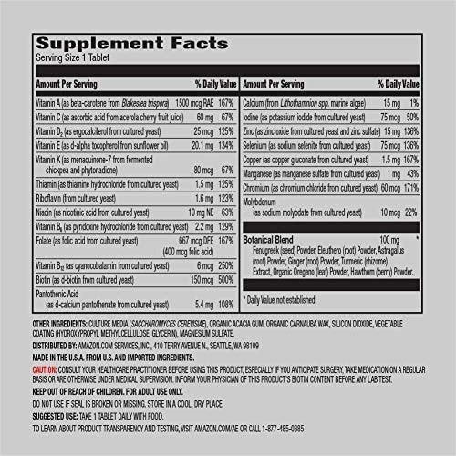 Elements Men"s One Daily Multivitamin, 62% Whole Food Culti - Imagem 2