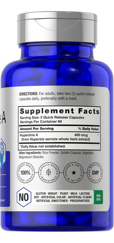 Horbäach Huperzine A 400mcg | 180 Cápsulas | Suplemento Sem - Imagem 2