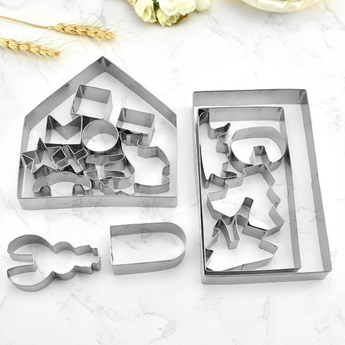 Cortador Biscoito Natal Casa 3d Moldes Cortadores Inox Pasta - Imagem 7
