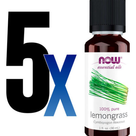 Óleo De Capim Limão 30ml Now Foods Lemongrass Oil Puro 5un - Imagem 2